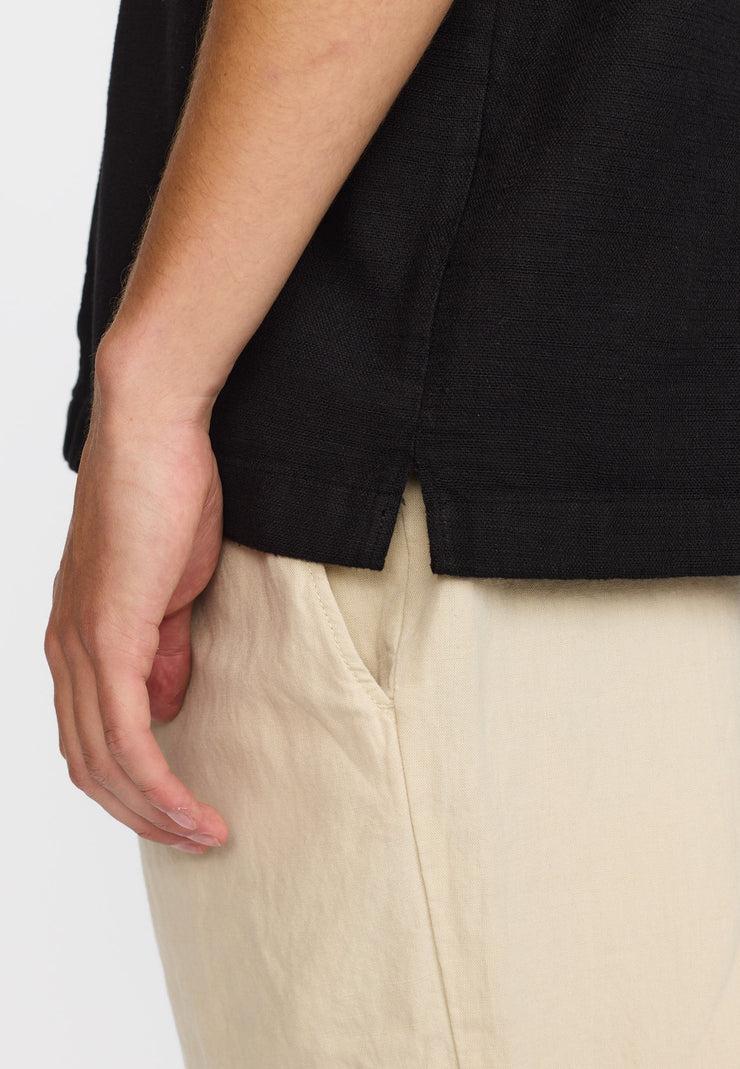 Revolution Oversized Short-Sleeved Shirt Kurzarm Hemd schwarz